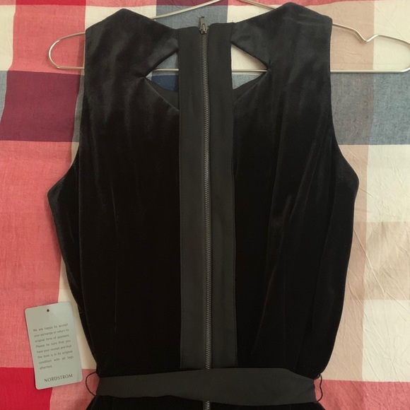 Gabby Skye Velvet Waist Tie Jumpsuit - Picture 3 of 8